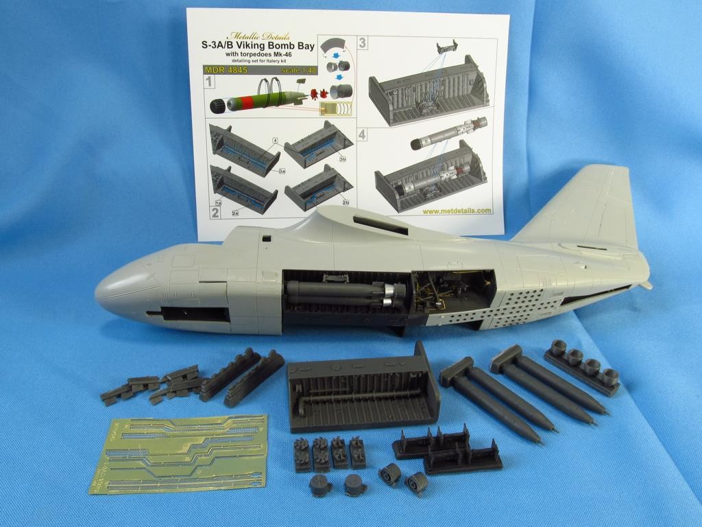  Metallic Details Lockheed S-3A / B Viking Bomb bay (conçu pour être u