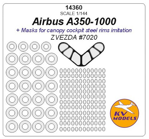  KV Models Masques de roues Airbus A350-1000 + (conçus pour être utili