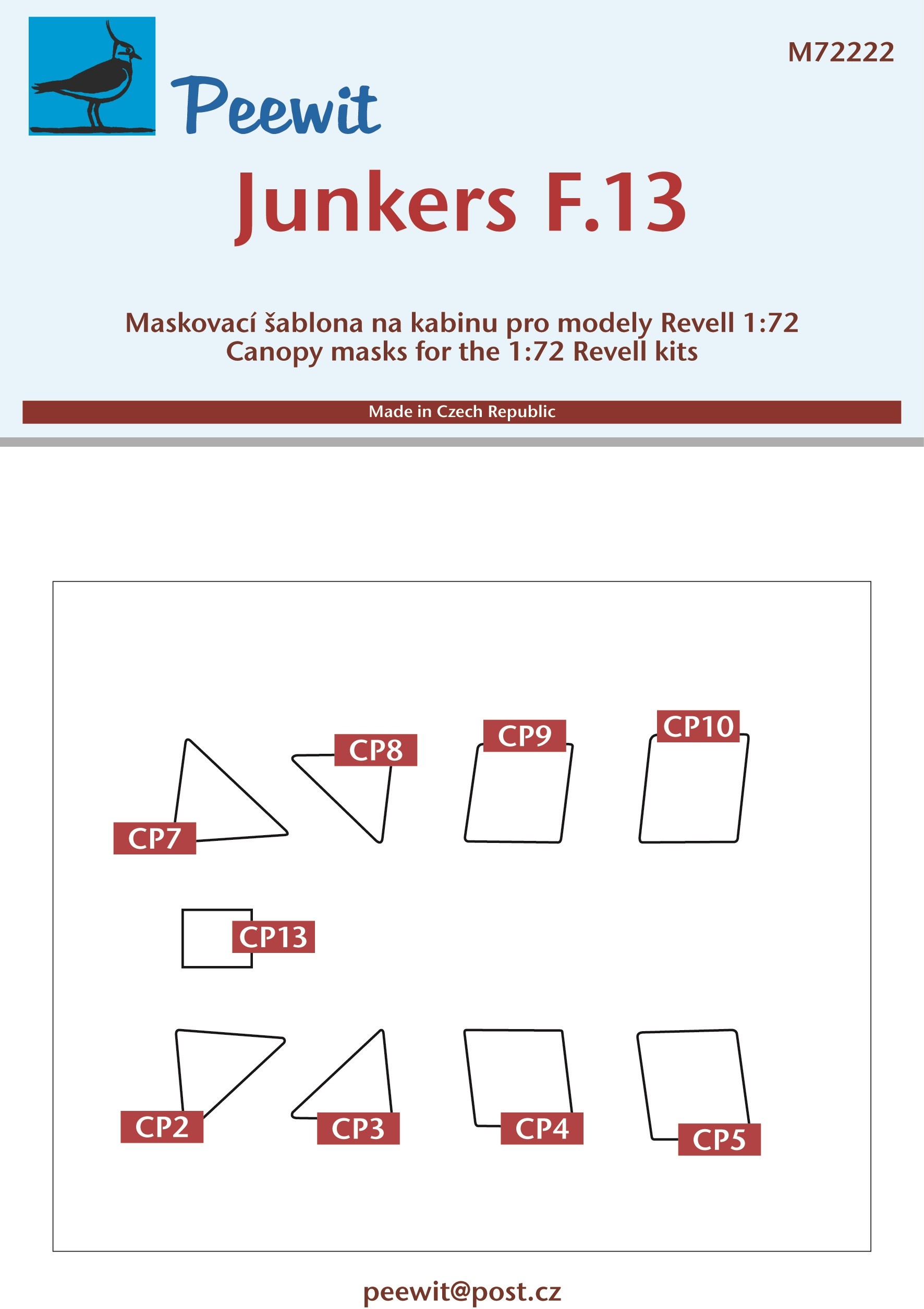  Peewit Junkers F.13 (conçu pour être utilisé avec les kits Revell)-1/