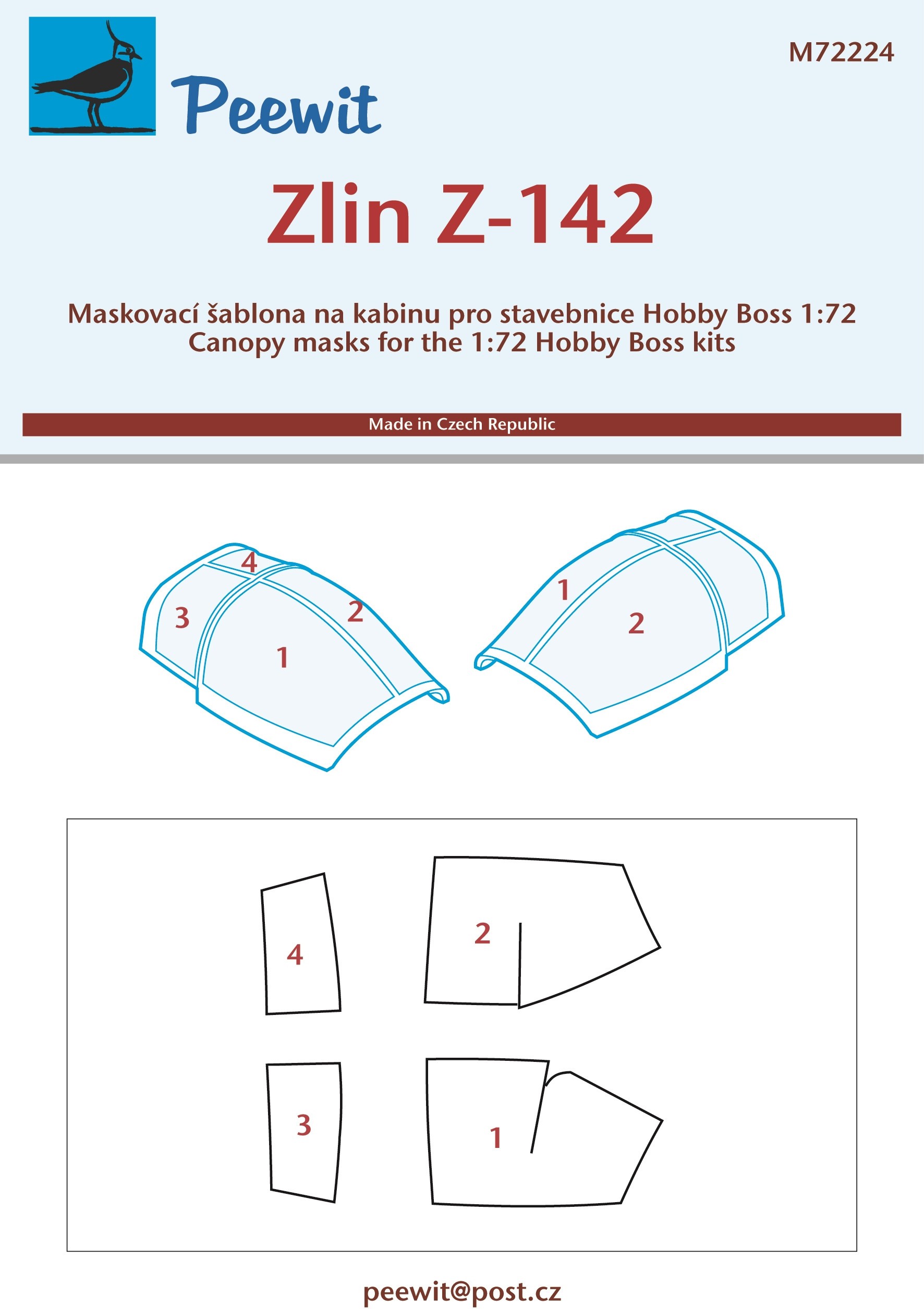  Peewit Zlin Z-142 (conçu pour être utilisé avec les kits Hobby Boss)-