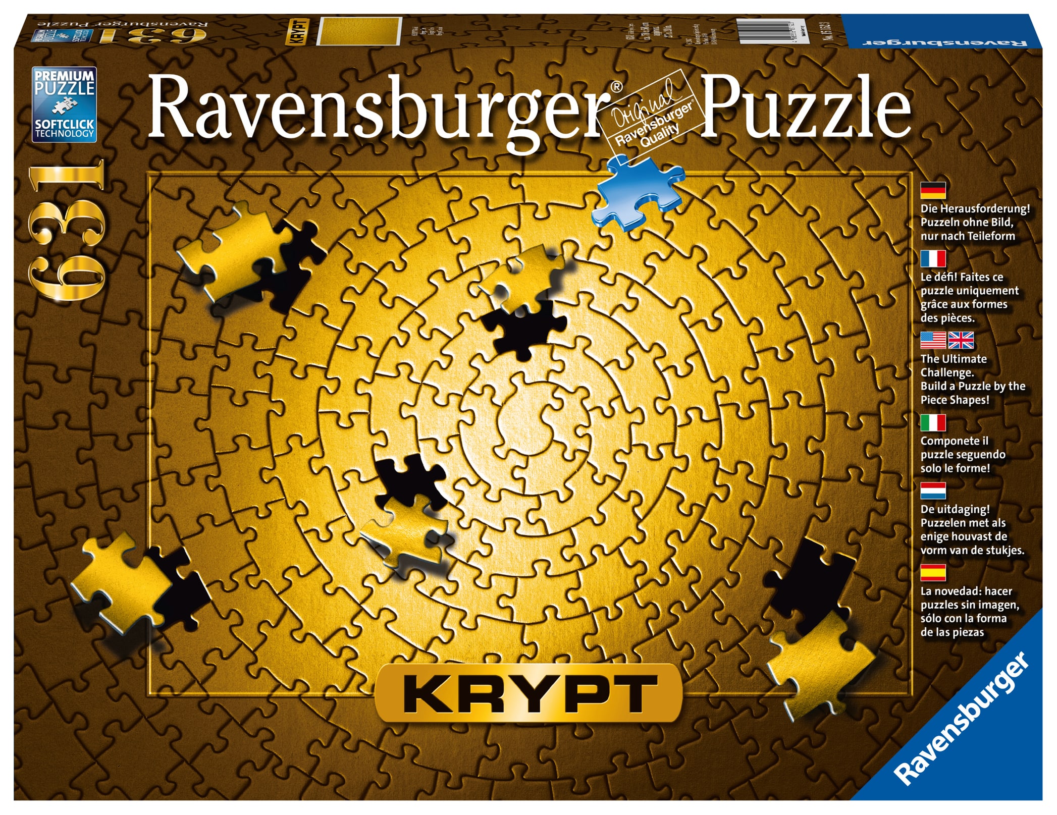 Ravensburger Krypt puzzle 631 p - Gold- - Puzzle