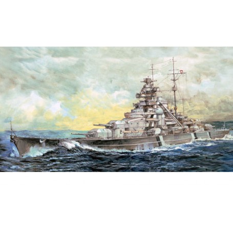 Maquette bateau Bismarck allemand de qualité supérieure