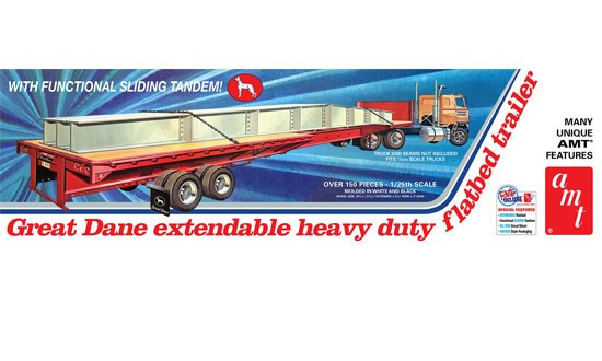  AMT/ERTL Lit plat extensible Great Dane- 1/25 - Maquette de camion