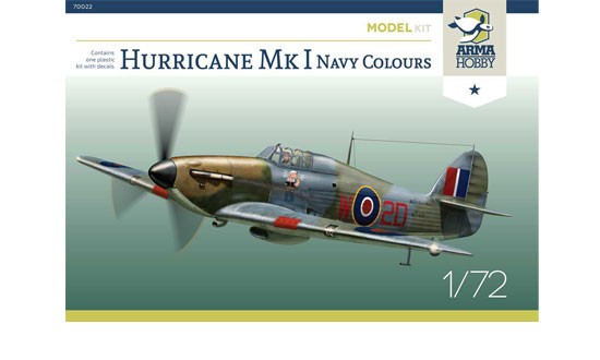  Arma Hobby Maquette Hurricane Mk I Navy-1/72 - Maquette d'avion