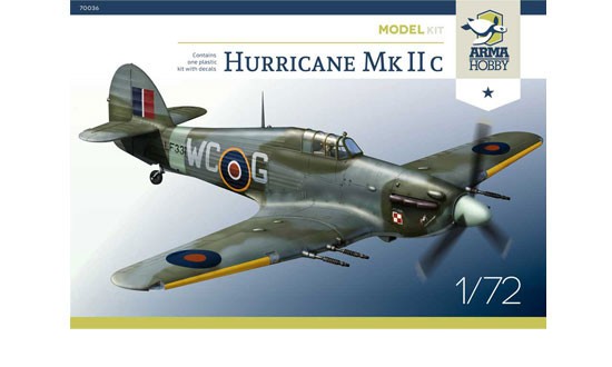  Arma Hobby Maquette Hurricane Mk IIc-1/72 - Maquette d'avion