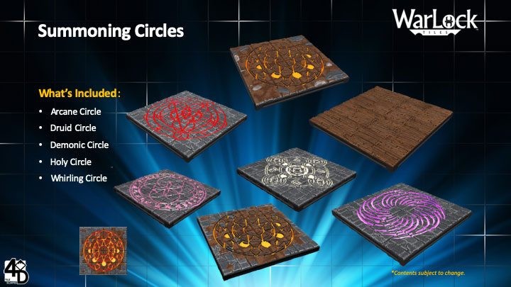 Jeux de figurines Wizkids WarLock™ Tiles : Summoning Circles- - Jeux d