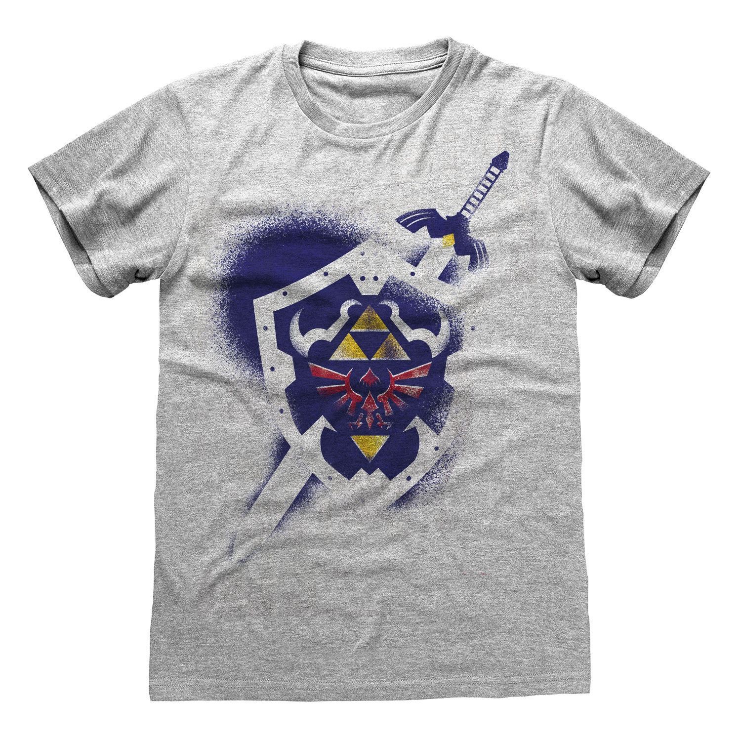  Heroes Inc Legend Of Zelda T-Shirt Shield- - T-shirts