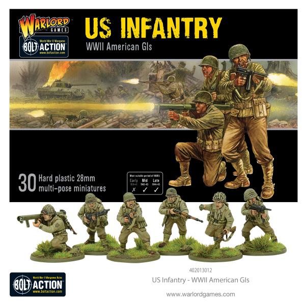 Jeux de figurines Warlord Games Infanterie américaine- - Jeux de figur