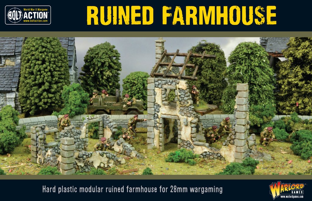 Jeux de figurines Warlord Games Ferme en ruine- - Jeux de figurines : 
