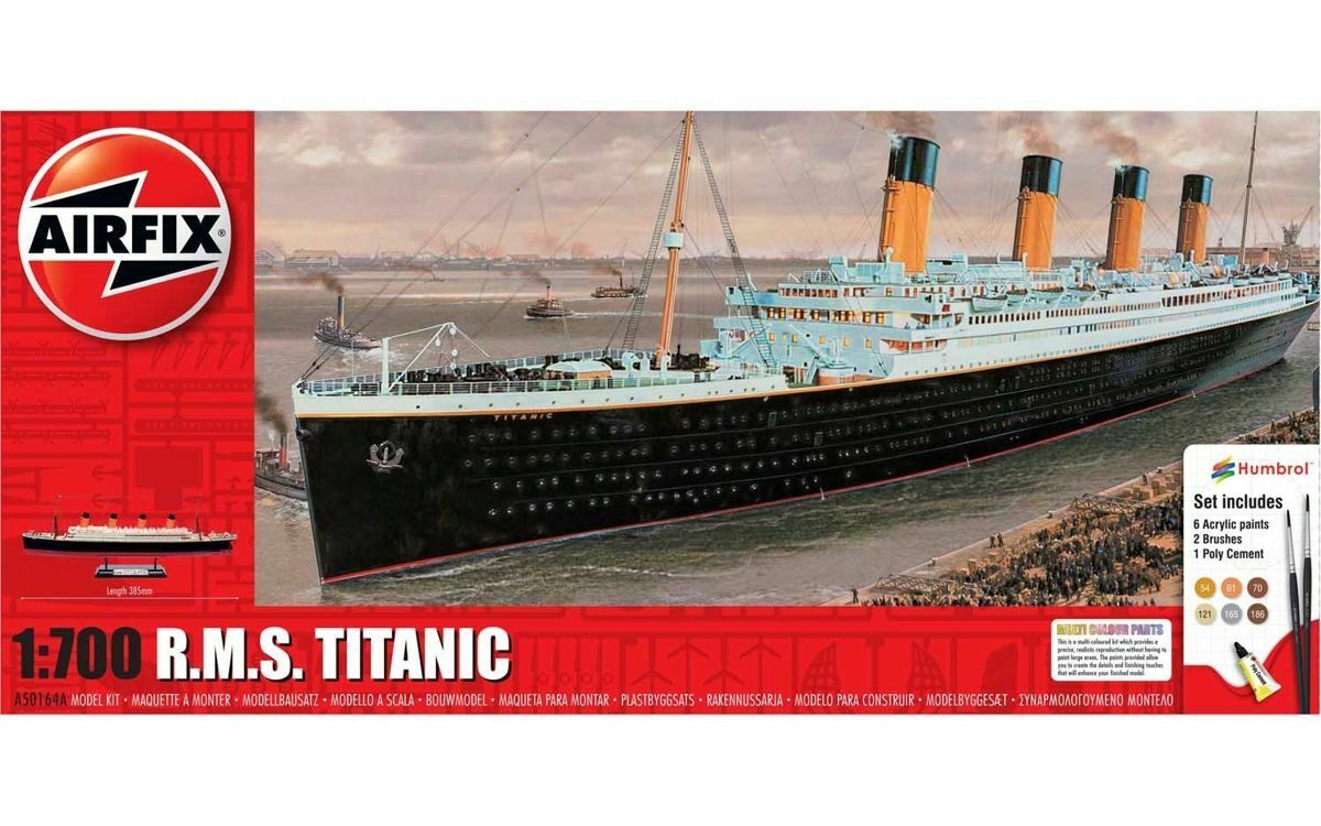 Maquette Airfix Ensemble-cadeau moyen - Titanic RMS- 1/700 - Maquette