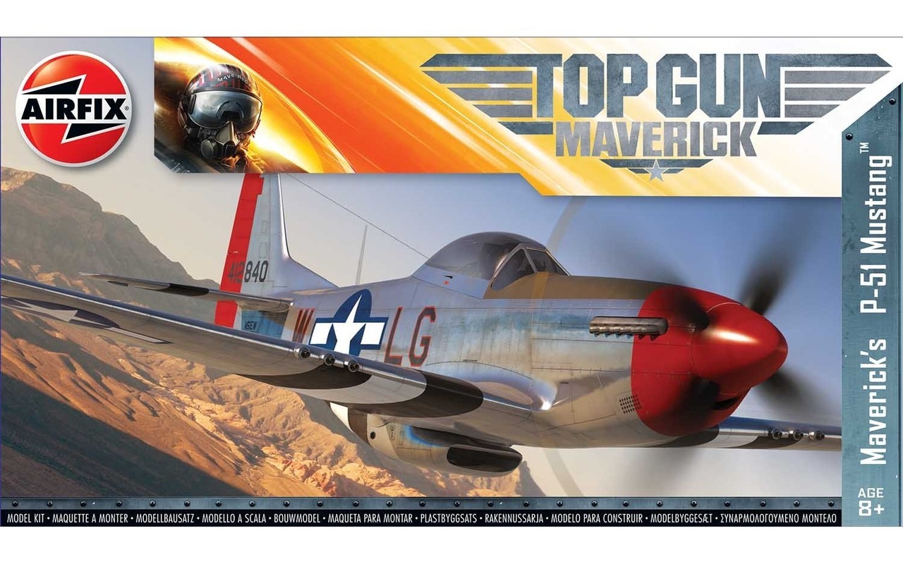 Maquette Airfix Top Gun Maverick's Mustang P-51D-1/72 - Maquettes