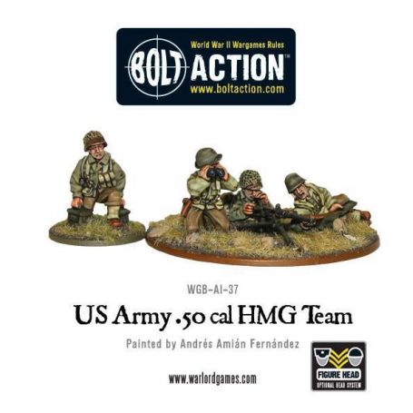 Extension et figurine pour jeux de figurines US Army 50 Cal HMG Team