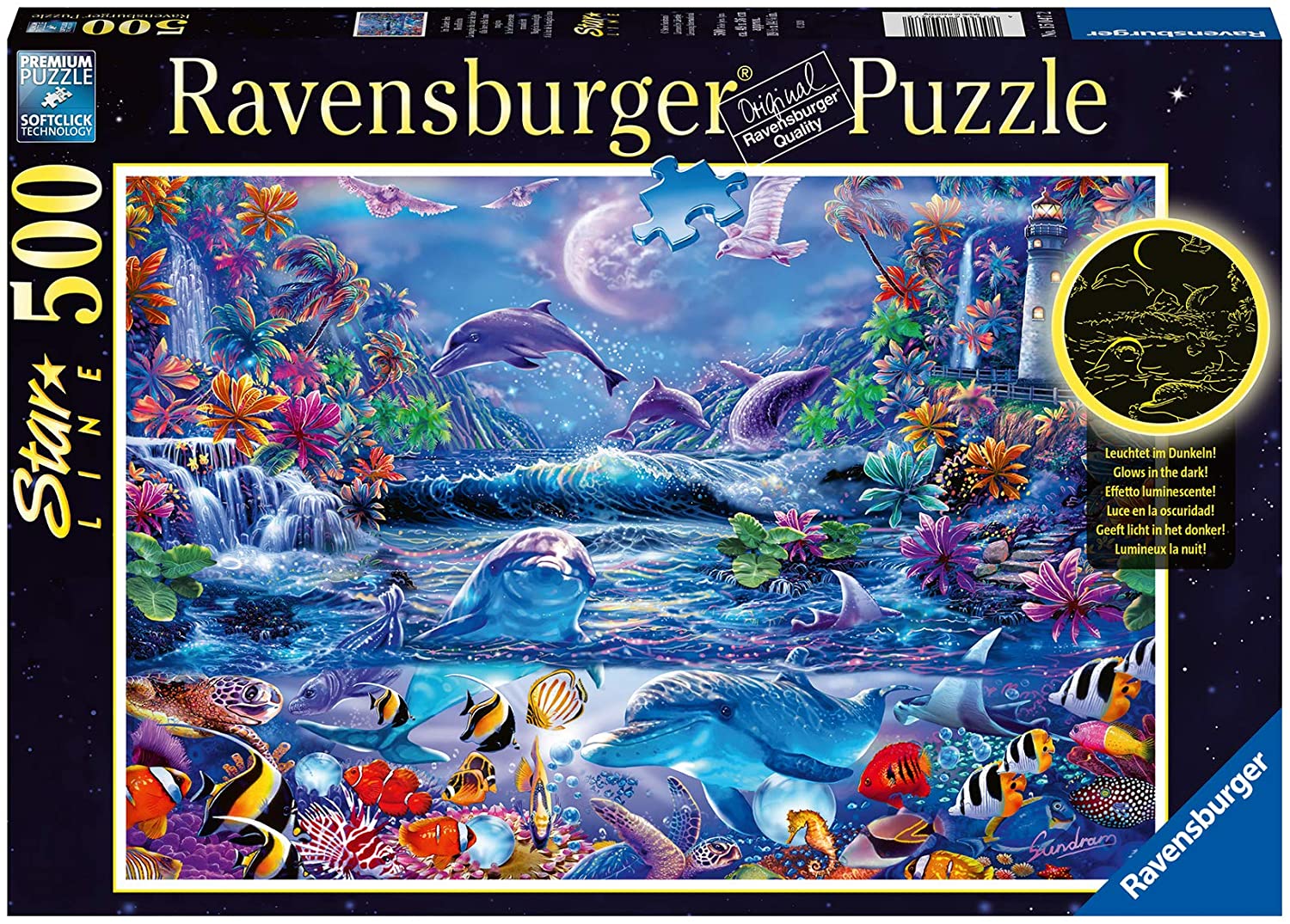  Ravensburger Puzzle 500 p Star Line - La magie du clair de lune- - Pu