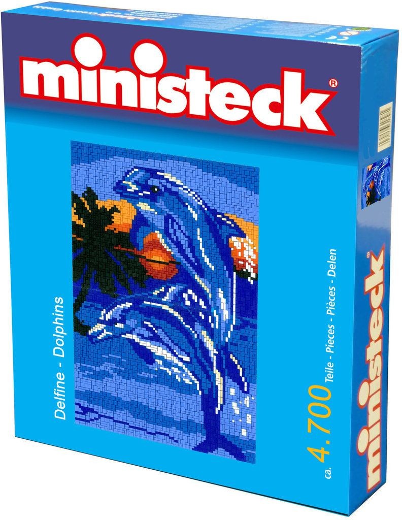  Ministeck Ministeck: Dolfijnen ca. 4,400 delen- - Puzzle