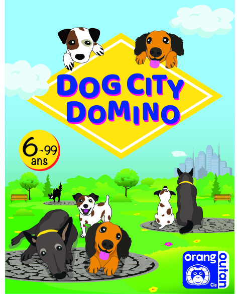  Orang-Outan Cie DOG CITY DOMINO- - Jeux pour enfants