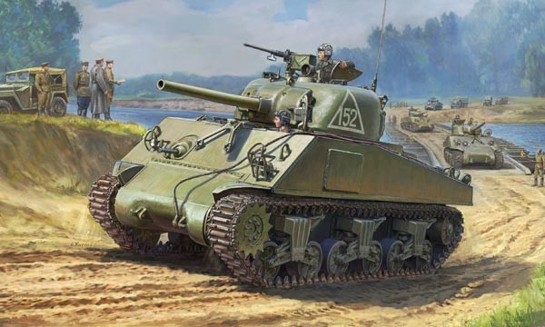 Maquette Zvezda M4A2 Sherman- 1/35 - Maquette militaire