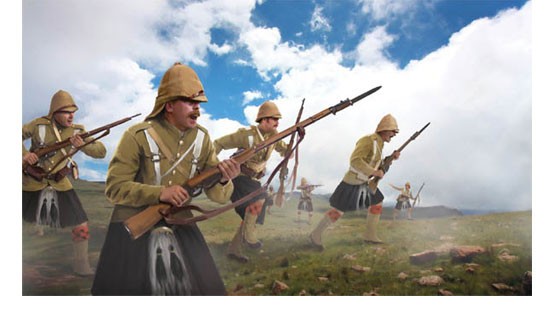  Strelets Highlanders in Attack 1899-1902-1/72 - Figurines