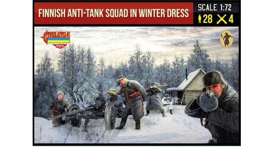 Strelets Finnish Anti-Tank Squad Winter-1/72 - Figurines