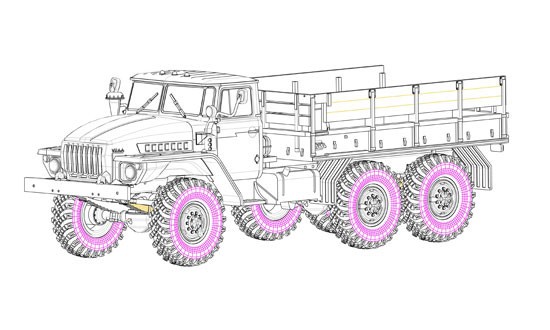  Hobby Boss Russian URAL-4320 Truck-1/72 - Maquette de camion