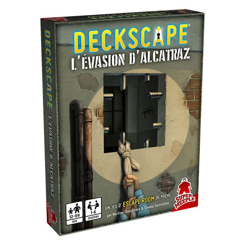 Jeu Super Meeple DECKSCAPE – L’évasion d’Alcatraz- - Jeux de societe