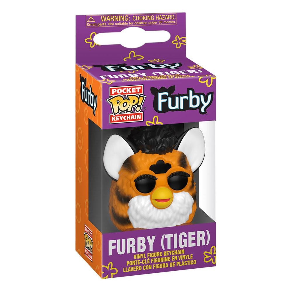  Funko Furby présentoir porte-clés Pocket POP! Vinyl Tiger Furby 4 cm 