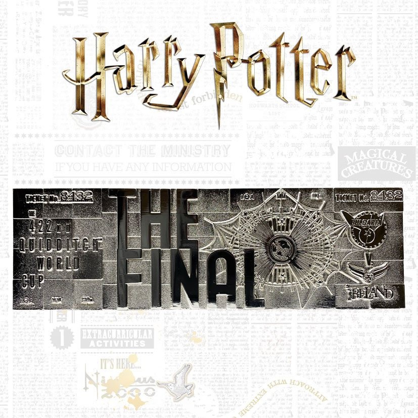  FaNaTtik Harry Potter réplique Quidditch World Cup Ticket Limited Edi