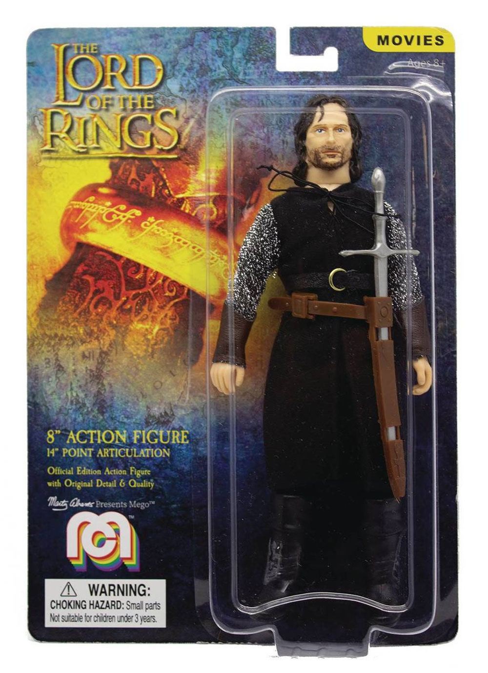 Figurine articulée MEGO Le Seigneur des Anneaux figurine Aragorn 20 cm