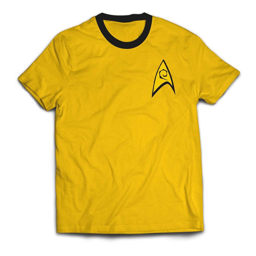  PCM Star Trek T-Shirt Ringer Command Uniform- - T-shirts