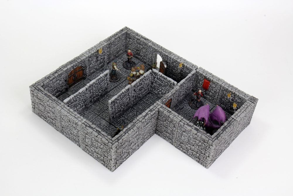  Wizkids WarLock Tiles: Dungeon Tiles II - Full Height Stone Walls- - 