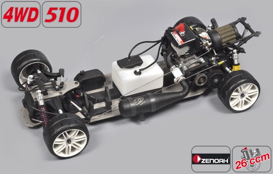  FG Sportsline 4WD 510 Zenoah-1/5 - Voiture RC : Châssis