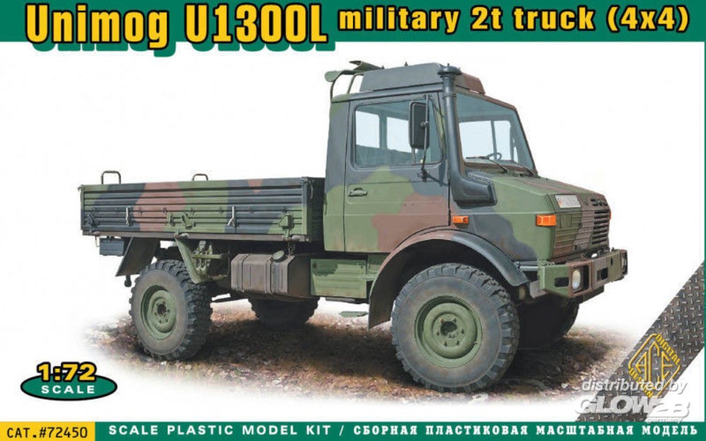 Maquette Ace Camion militaire Unimog U1300L 4x4 2t-1/72 - Maquette mil