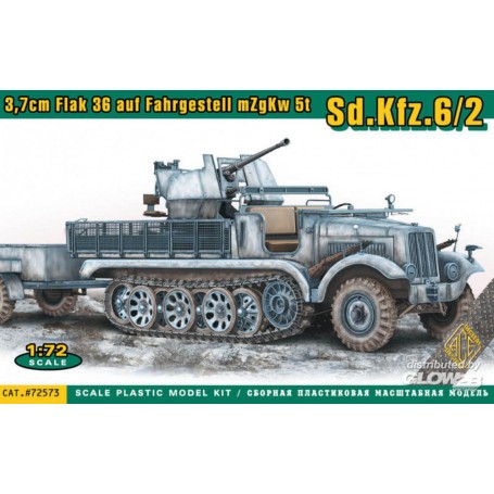 Maquette SdKfz.6 / 2 3.7cm Flak 36 sur châssis mZgKw 5t