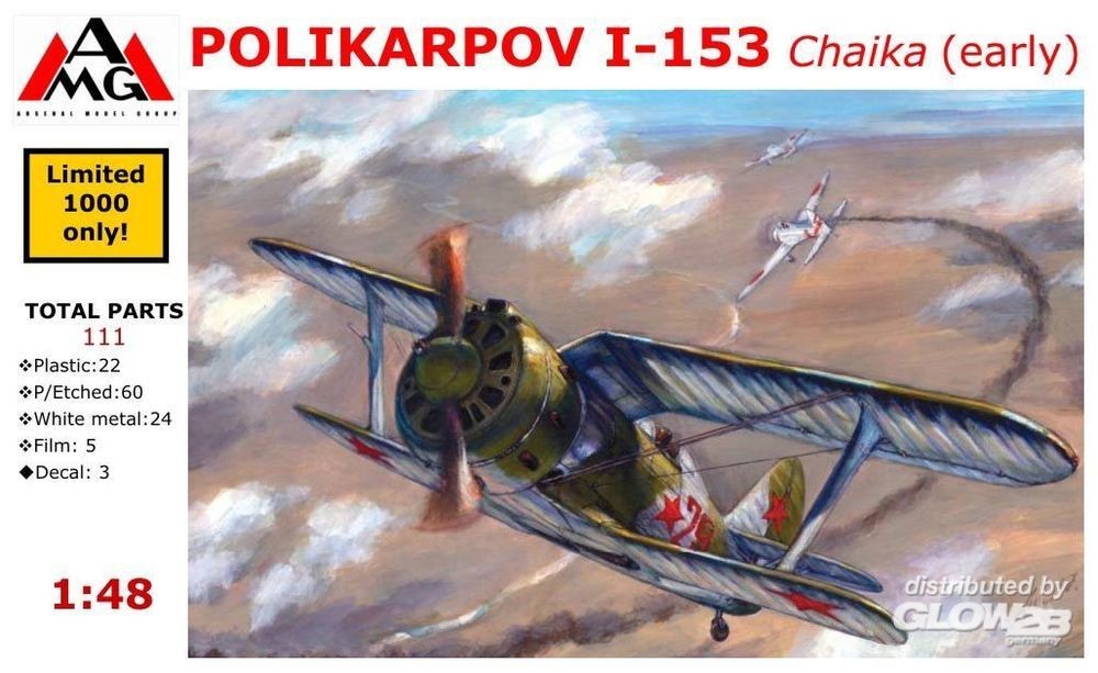 Maquette AMG Polikarpov I-153 Chaika (début)- 1/48 - Maquette d'avion