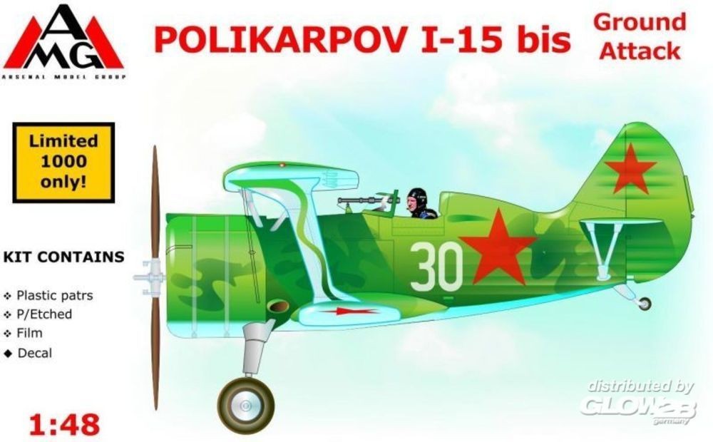 Maquette AMG Polikarpov I-15 aux avions d'attaque au sol- 1/48 - Maqu