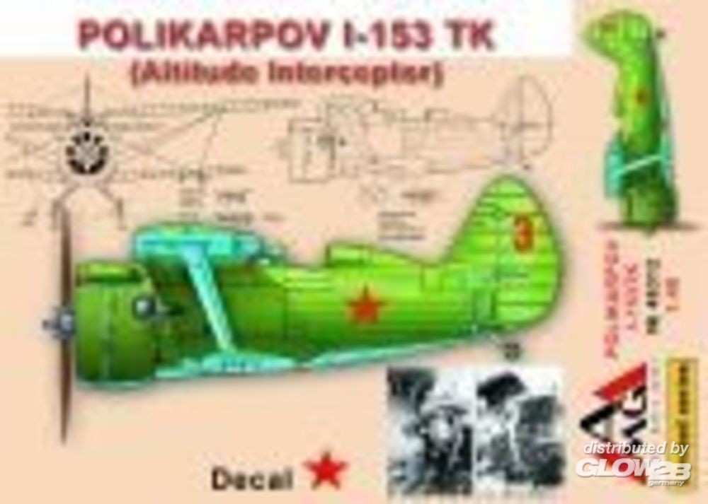 Maquette AMG Polikarpov I-153 TK (intercepto d'altitude)- 1/48 - Maqu