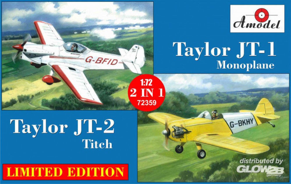 Maquette AModel Monoplan Taylor JT-2 titch et Taylor JT-1-1/72 - Maque