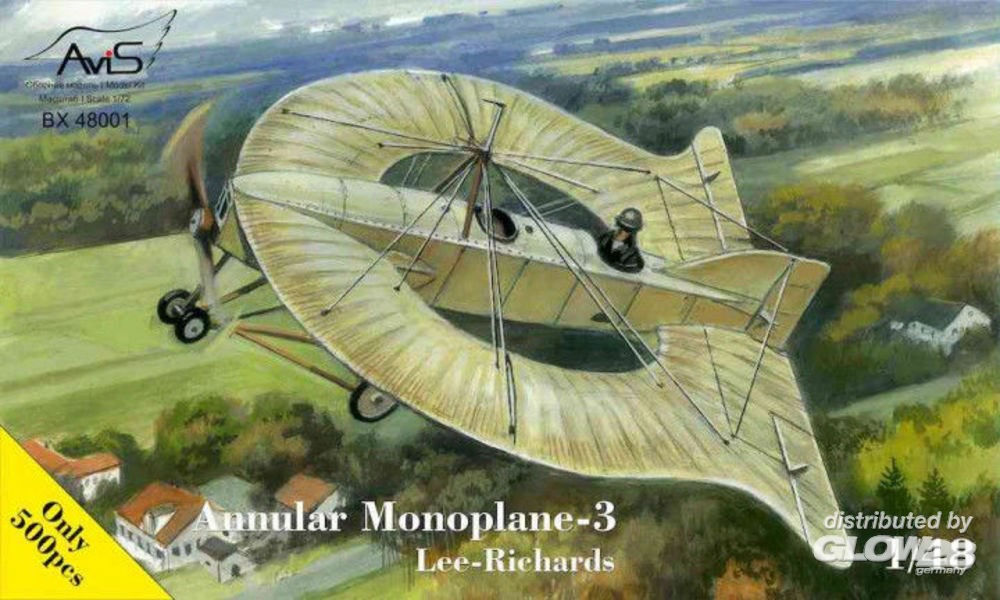 Maquette AVIS MODELS Lee-Richards Annular Monoplane-3-1/72 - Maquette 