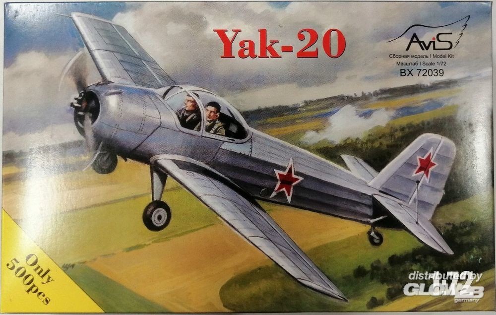 Maquette AVIS MODELS Yak-20-1/72 - Maquette d'avion