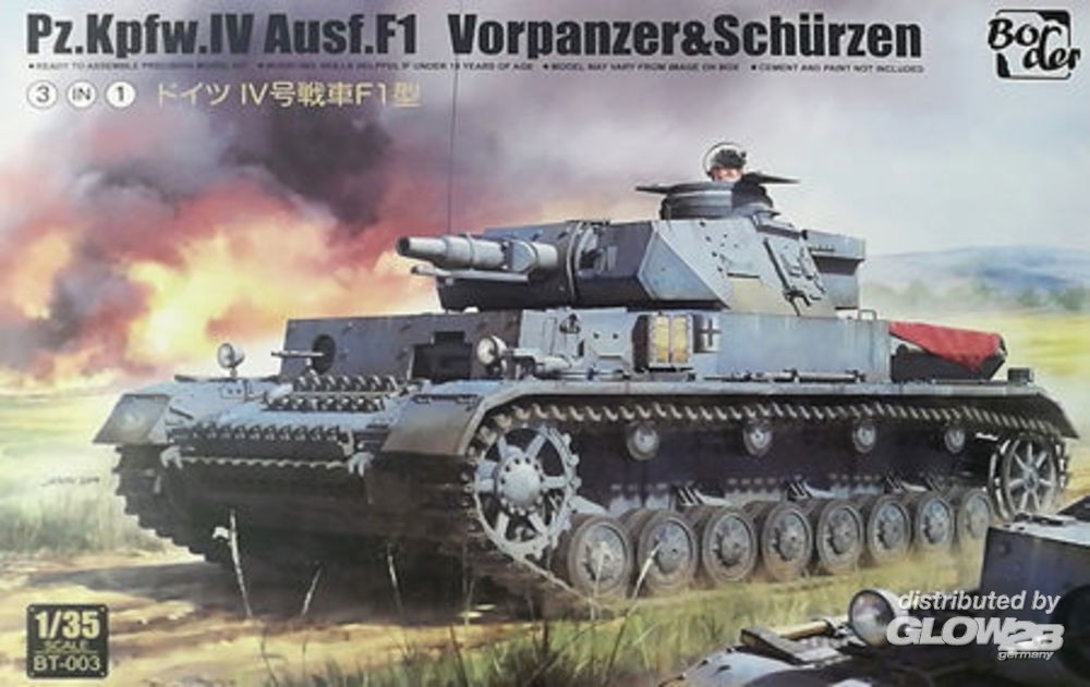 Maquette Border Models Pz.Kpfw.IV Ausf.F1 3-en-1- 1/35 - Maquette mil