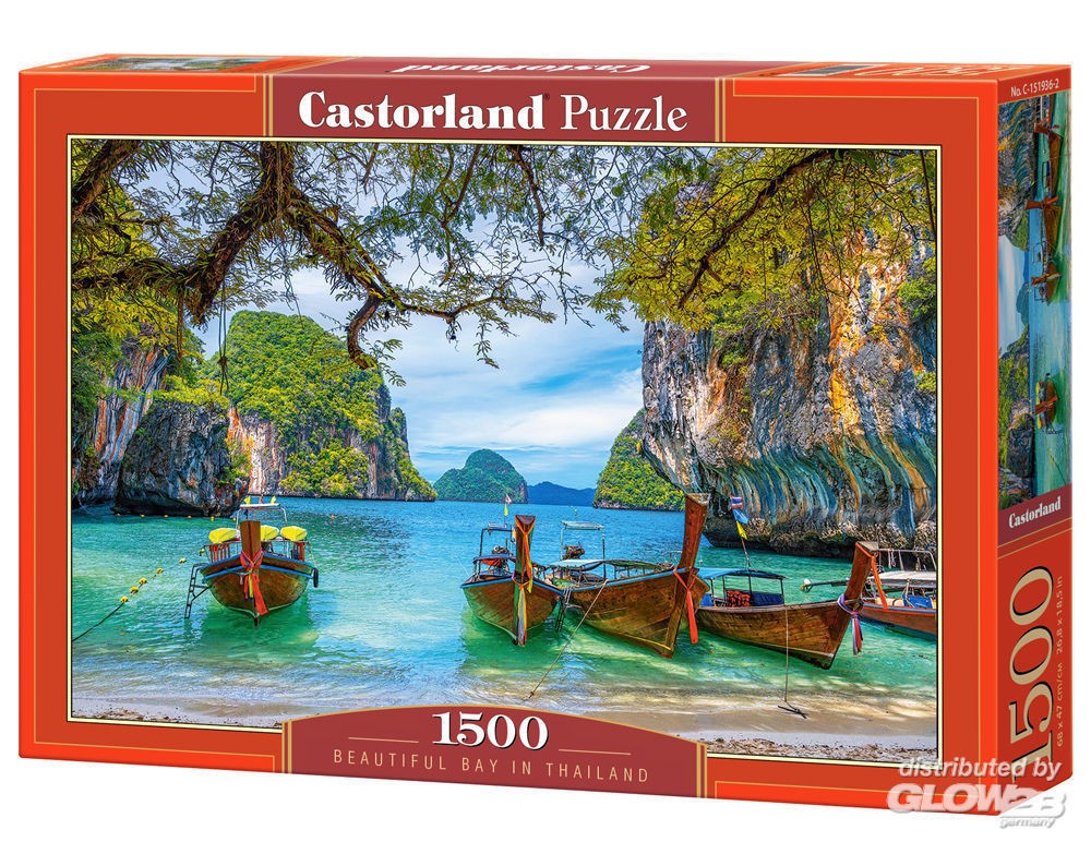  Castorland Belle baie en Thaïlande, puzzle de 1500 pièces- - Puzzle
