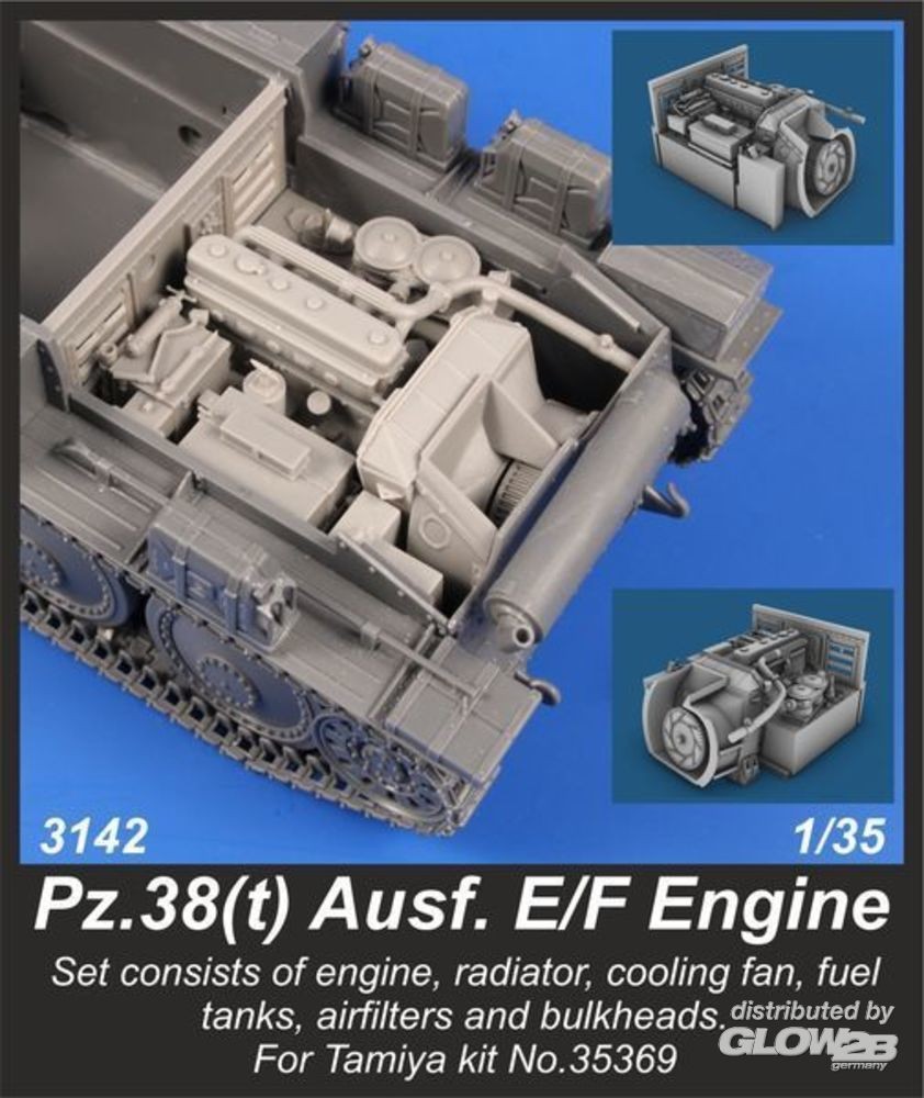  CMK/Czech Master Kits Ensemble moteur Pz.38 (t) Ausf. E / F- 1/35 - 