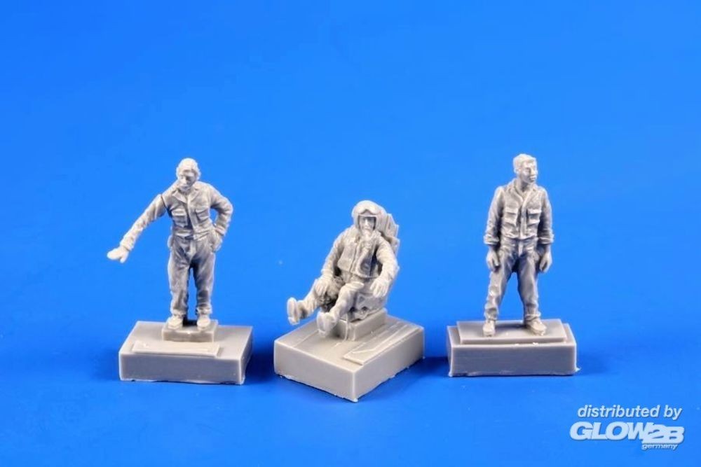 Figurines CMK/Czech Master Kits Pilote de chasse SMB-2 + deux membres 