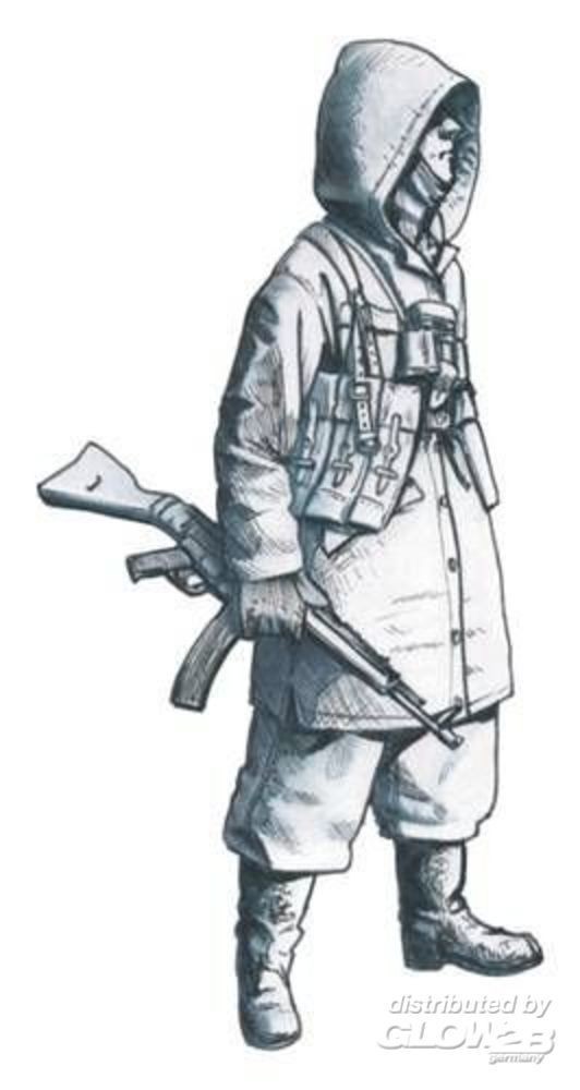 Figurines CMK/Czech Master Kits Soldat SS allemand (Hongrie 1945)- 1/3