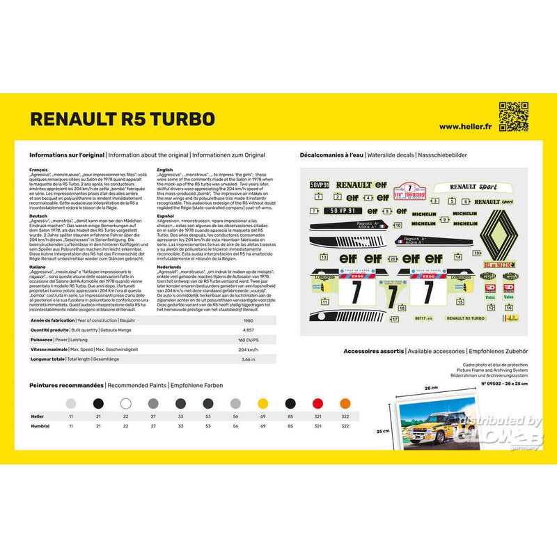 STARTER KIT (Kit de démarrage) Renault R5 Turbo