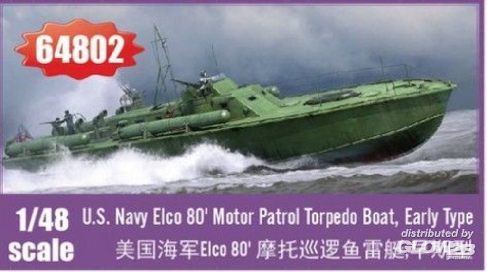 Maquette I LOVE KITS Bateau torpilleur de patrouille à moteur Elco 80,