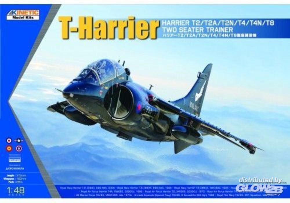 Maquette Kinetic T-Harrier T2 / T4 / T8- 1/48 - Maquette d'avion