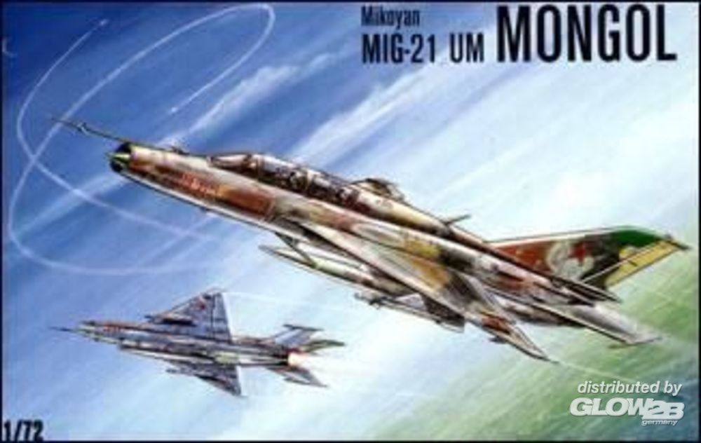 Maquette Kondor MiG-21 UM entraîneur-chasseur soviétique mongol-1/72 -