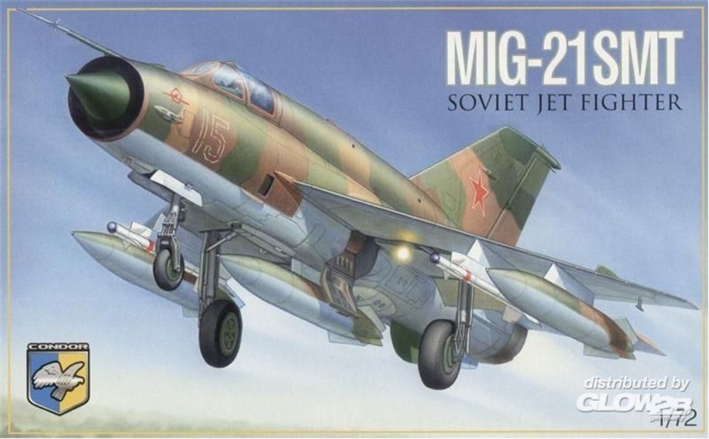 Maquette Kondor Chasseur polyvalent soviétique MiG-21 SMT-1/72 - Maque