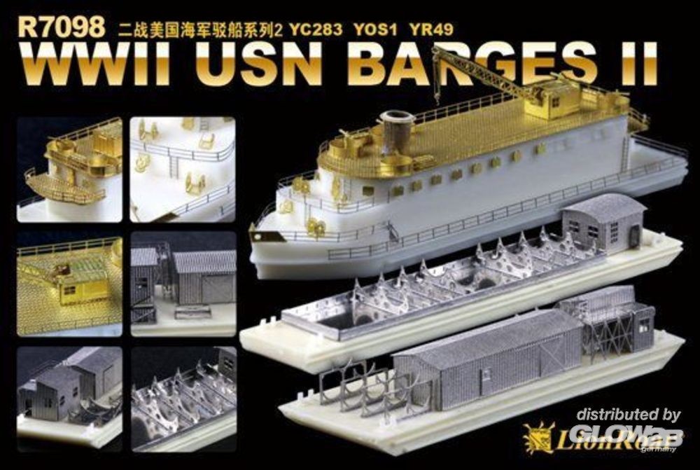  Lion Roar Barges USN WWII II YC283 YOS1 YR49- 1/700 - Accessoires