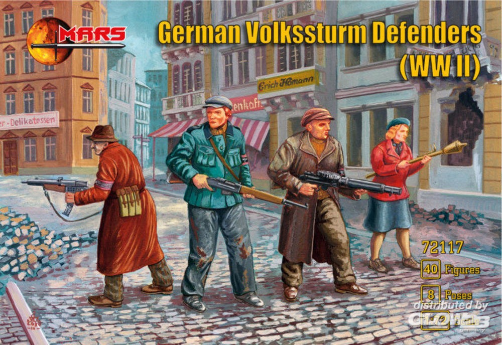 Figurines MARS Défenseurs allemands de la Volkssturm de la Seconde Gue